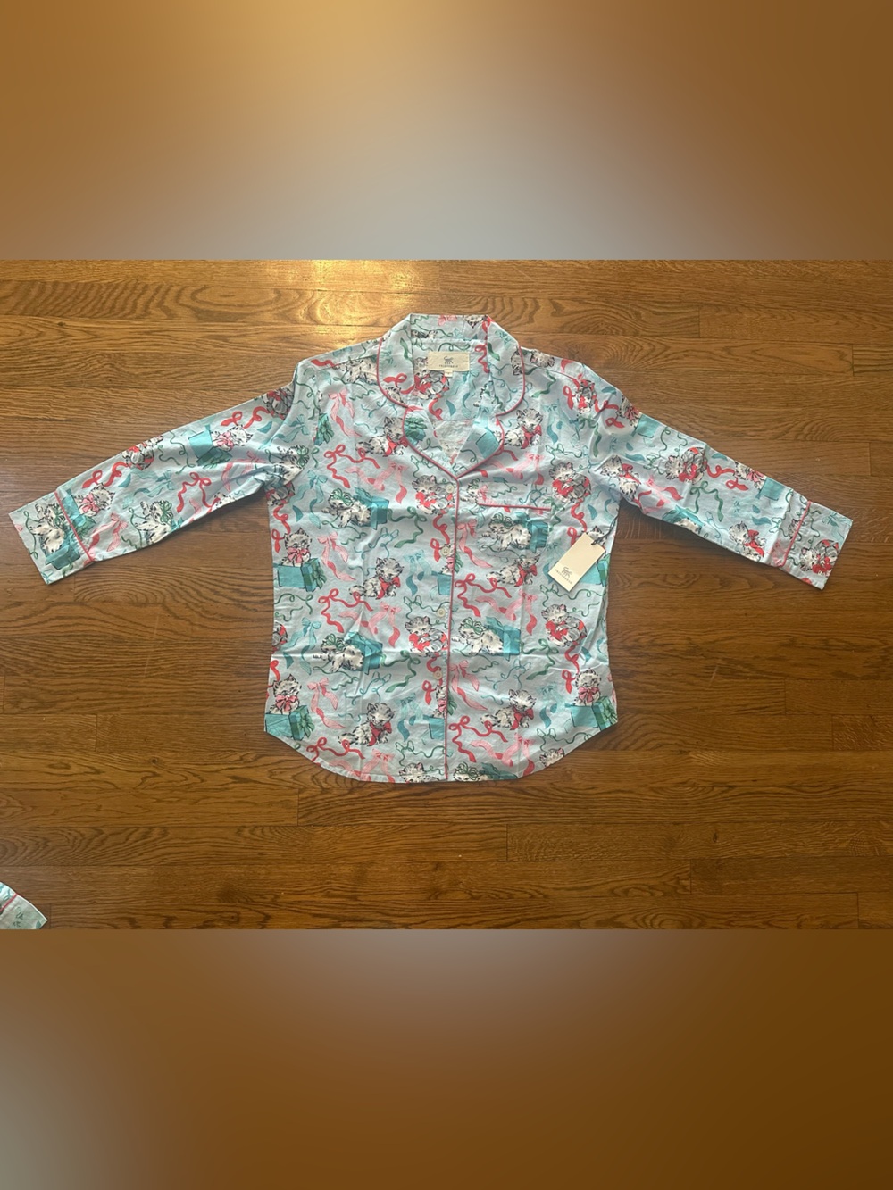 NWT Printfresh Hilton Collection Blue and Pink Kitten Pajama Set size small - Picture 7 of 12